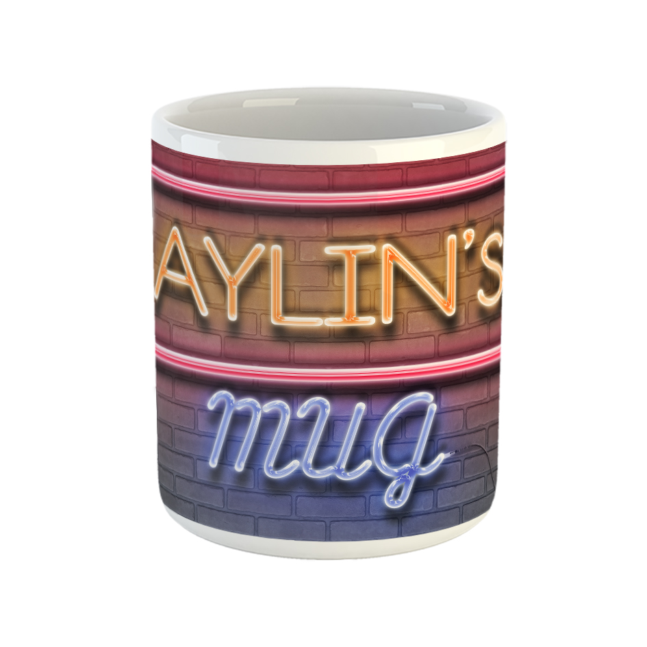 ماگ طرح تابلو نئون مدل آیلین