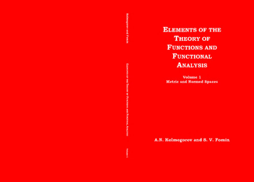 خرید و دانلود نسخه کامل کتاب Elements of the Theory of Functions and Functional Analysis
