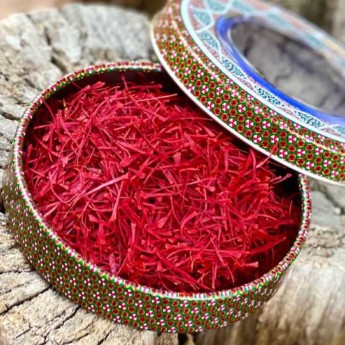 زعفران سوپرنگین 1 مثقالی با ظرف 