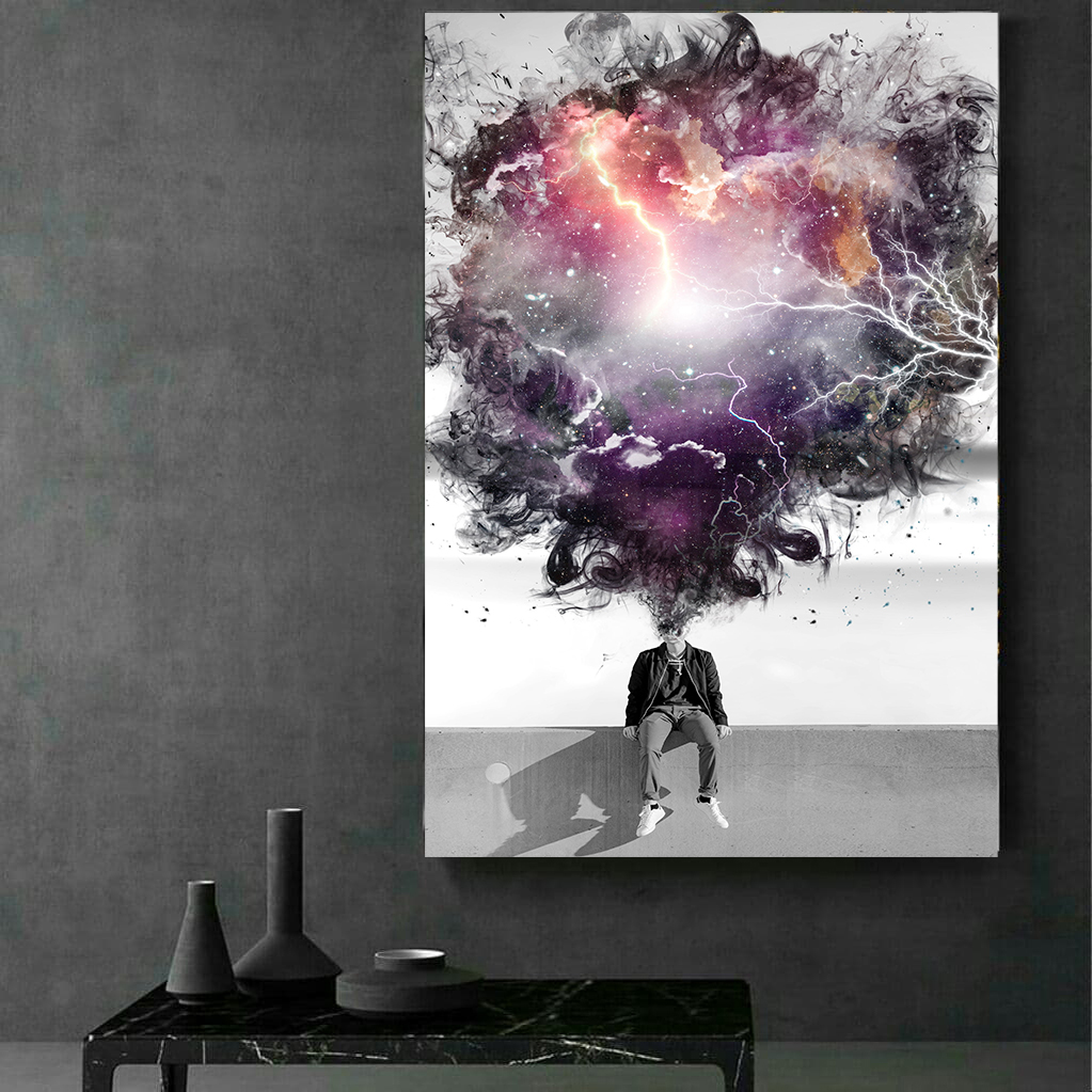 تابلو بوم مدل Overthinking کد AR2352