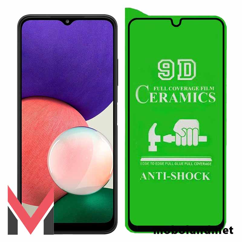 قیمت گلس تمام صفحه سرامیکی شفاف سامسونگ Galaxy A22 5G - موبولند