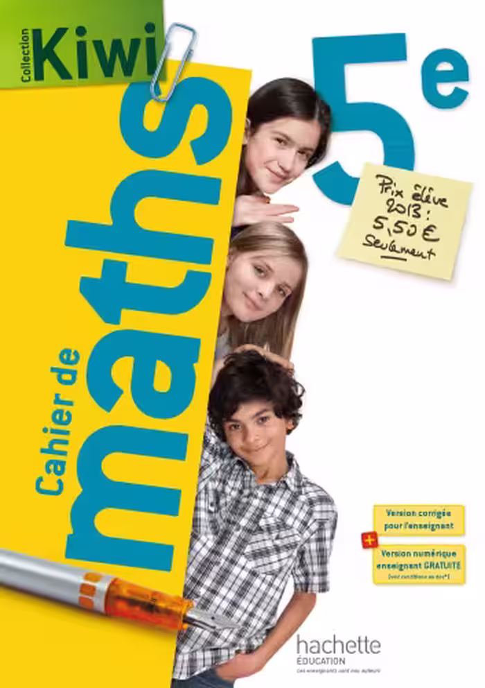 خرید و دانلود نسخه کامل کتاب Cahier de maths 5e