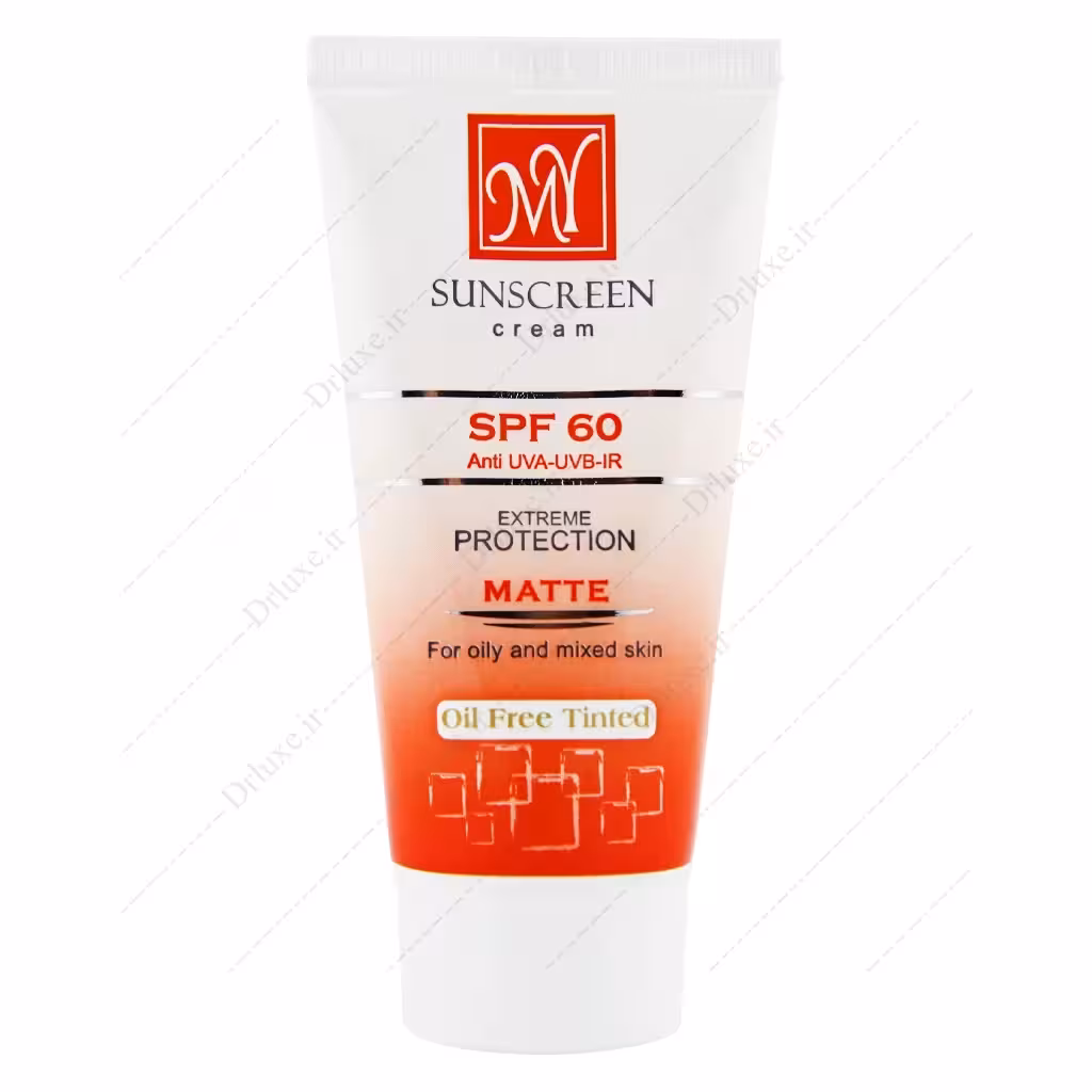 کرم ضد آفتاب SPF60 فاقد چربی رنگی مای