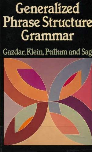 خرید و دانلود نسخه کامل کتاب Generalized Phrase Structure Grammar