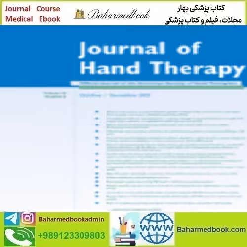 Journal of Hand Therapy Volume 34 Issue 1 to 4 2021 TRUE