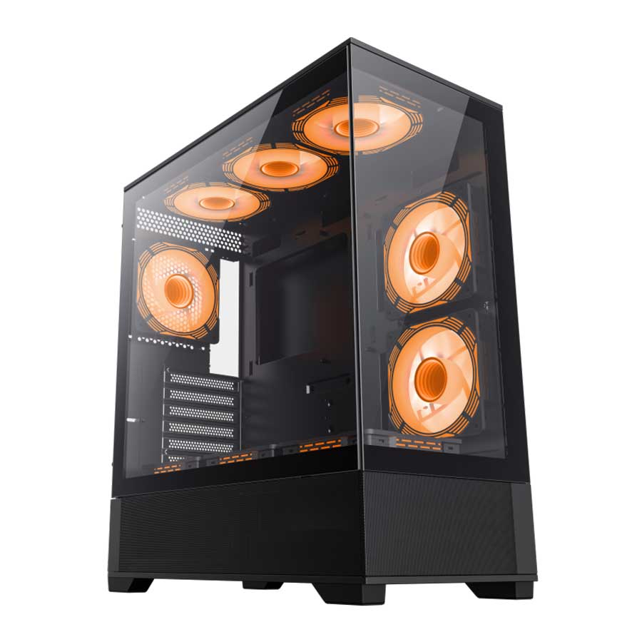 کیس گیمینگ گیم مکس GAMEMAX Vista Black مشکی | آرکا 90