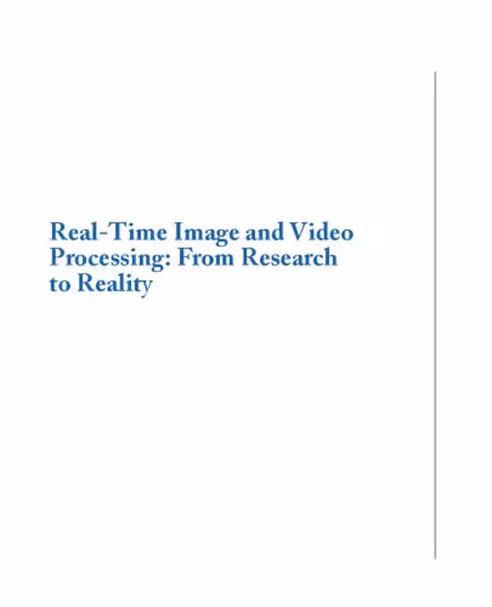 خرید و دانلود نسخه کامل کتاب Real-time image and video processing: from research to reality