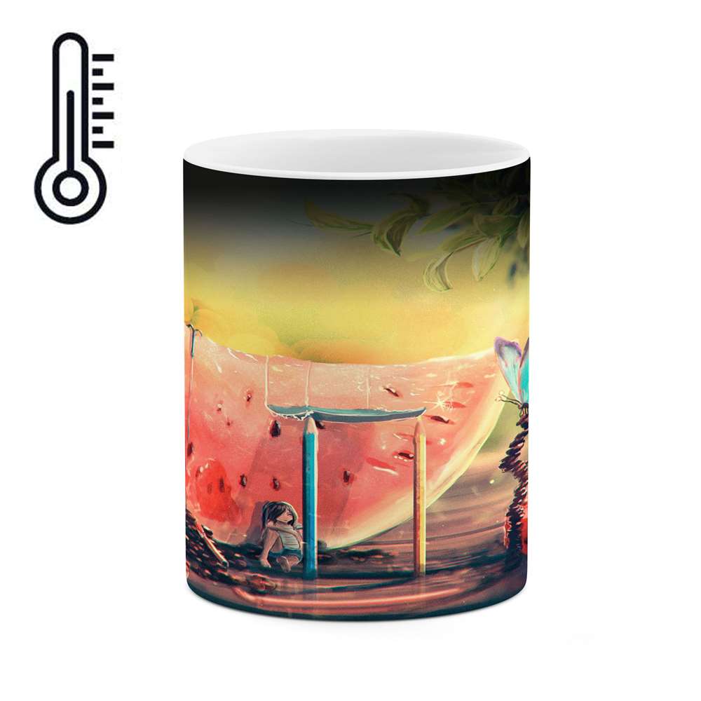 ماگ حرارتی کاکتی طرح نقاشی مدل mgh13972