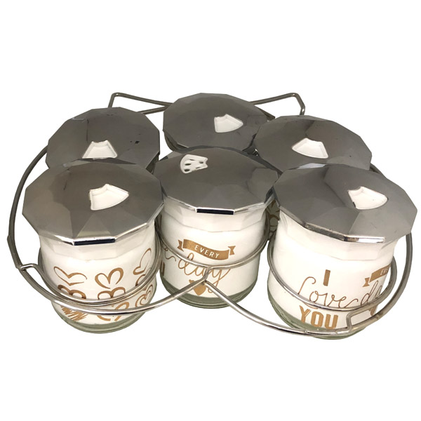 ست ادویه 6 پارچه طرح قلب کمیکس مدل 505 کد 101113