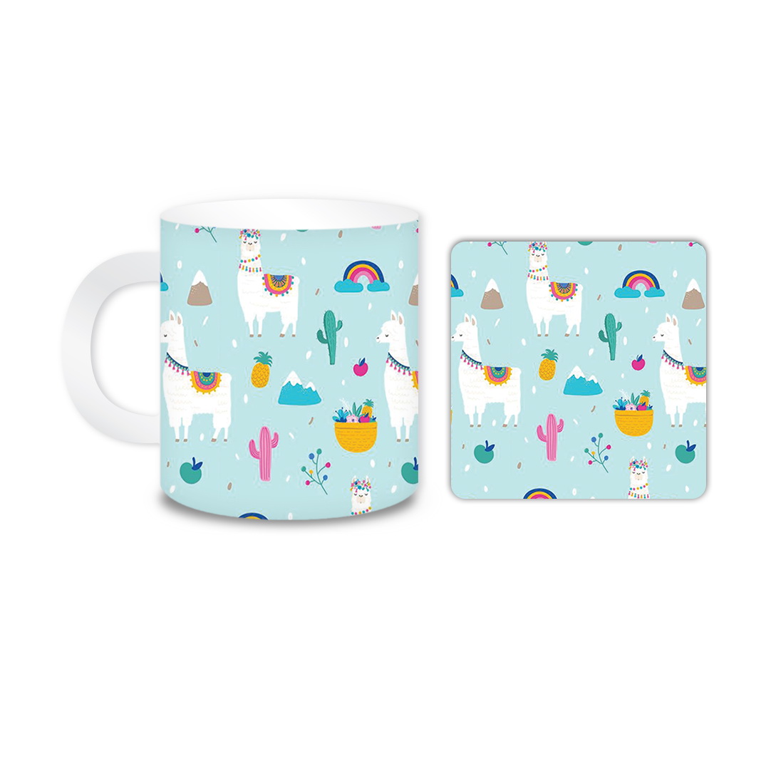 ماگ مدل لاما کد 155 به همراه زیر لیوانی