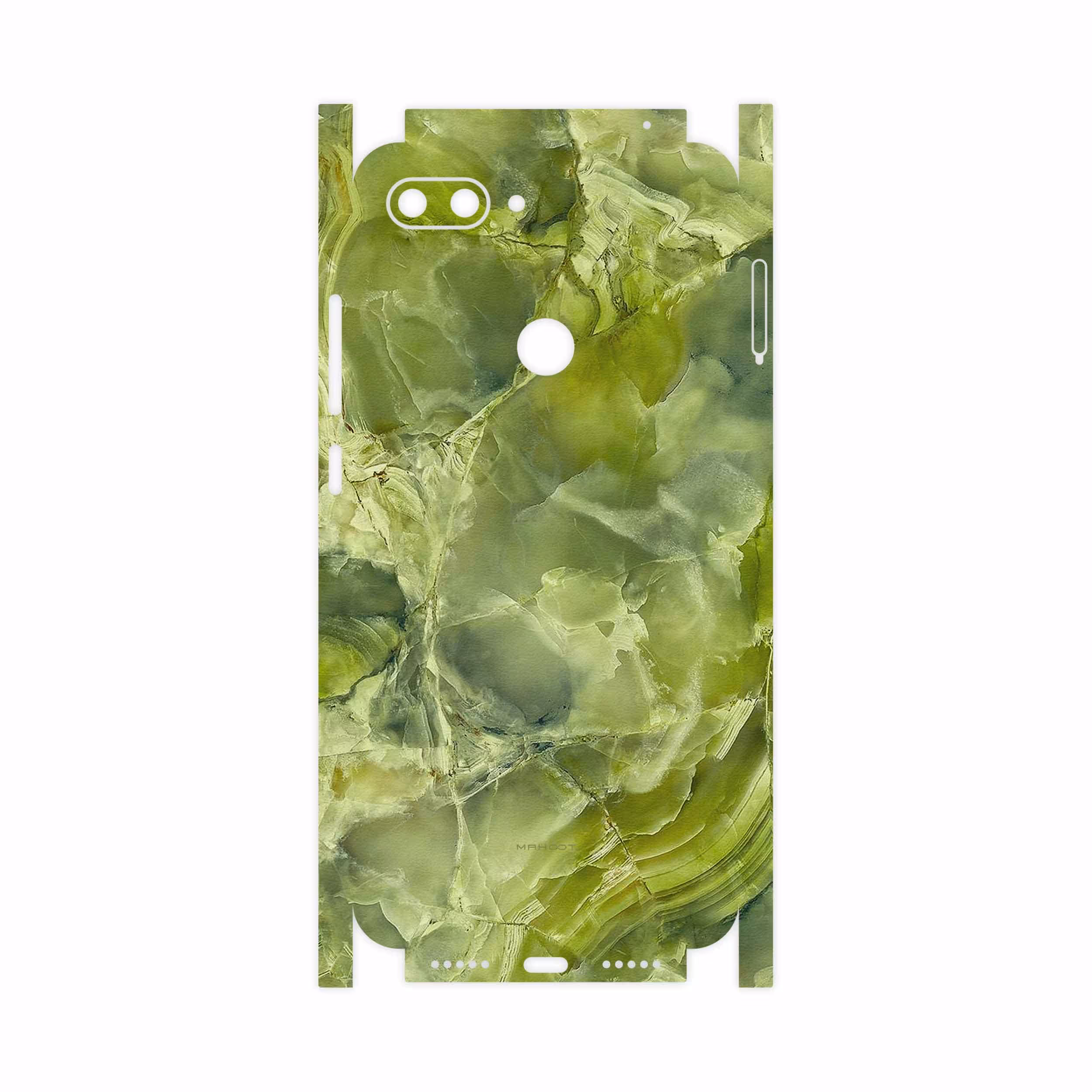 برچسب پوششی ماهوت مدل Green Crystal Marble-FullSkin مناسب برای گوشی موبایل شیائومی Mi 8 Lite