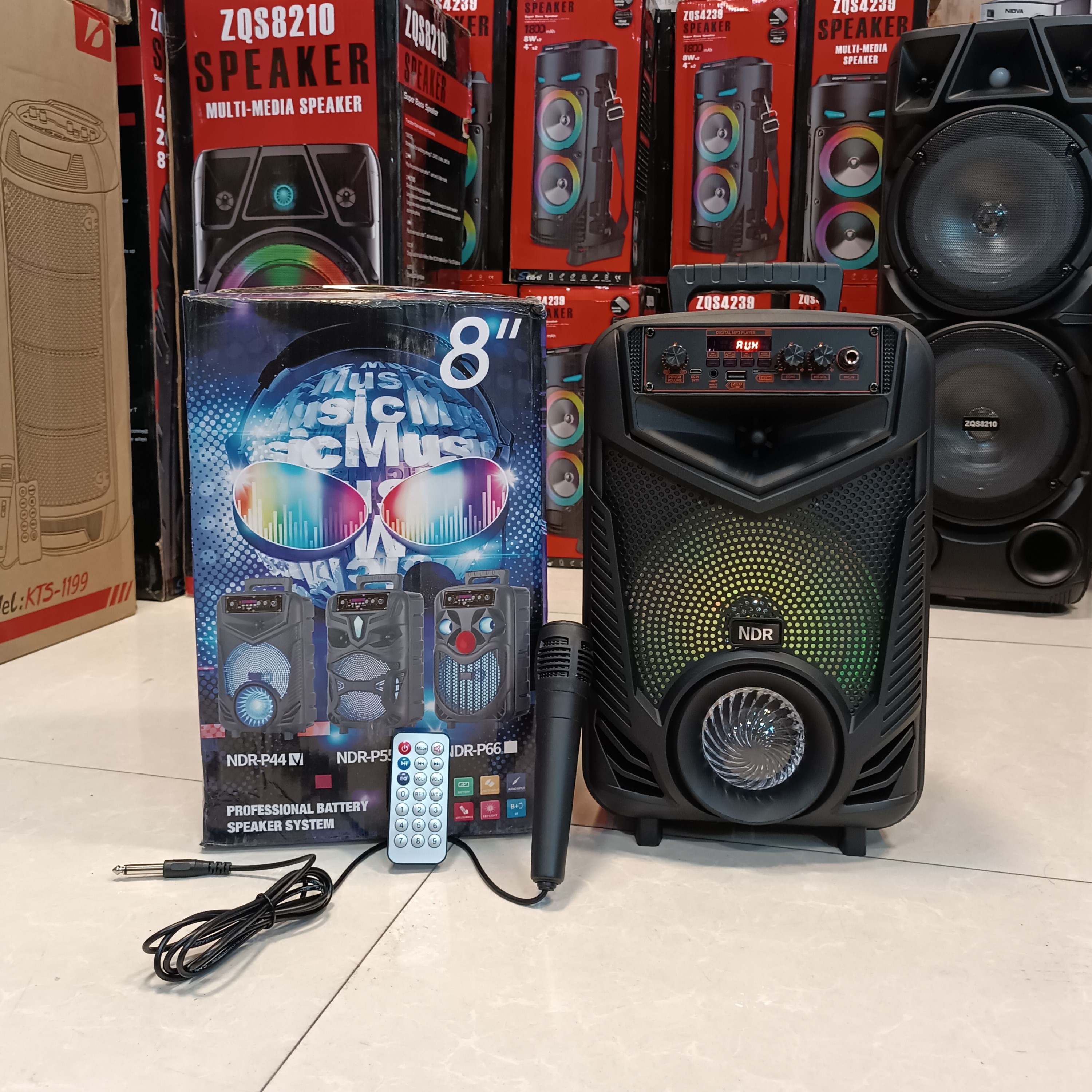 اسپیکر بلوتوثی قابل حمل مدل NDR P44 دارای میکروفون