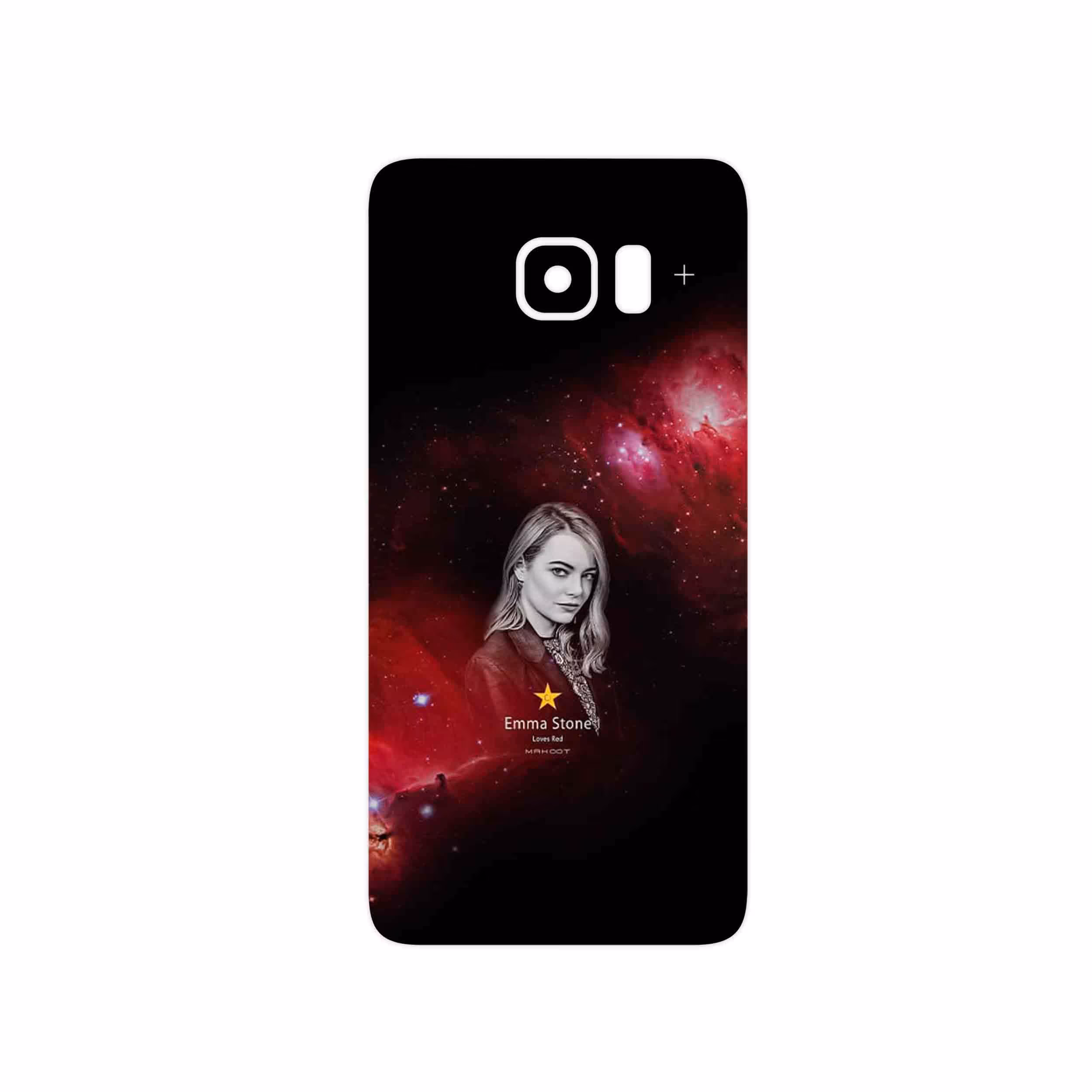 برچسب پوششی ماهوت مدل Emma Stone مناسب برای گوشی موبایل سامسونگ Galaxy S6 Edge Plus