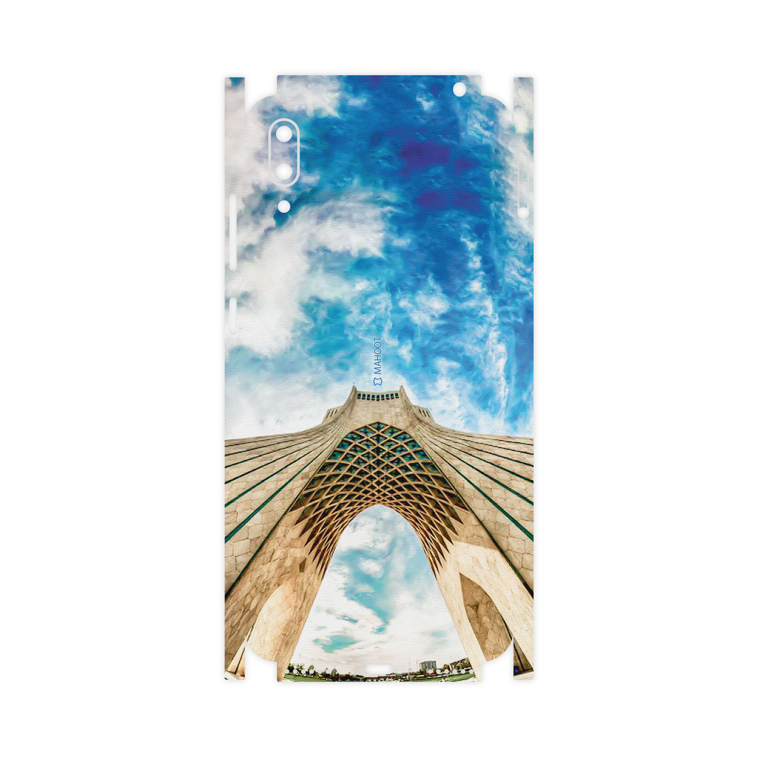 برچسب پوششی ماهوت مدل AZADI-Tower-FullSkin مناسب برای گوشی موبایل هوآوی Y7 Pro 2019