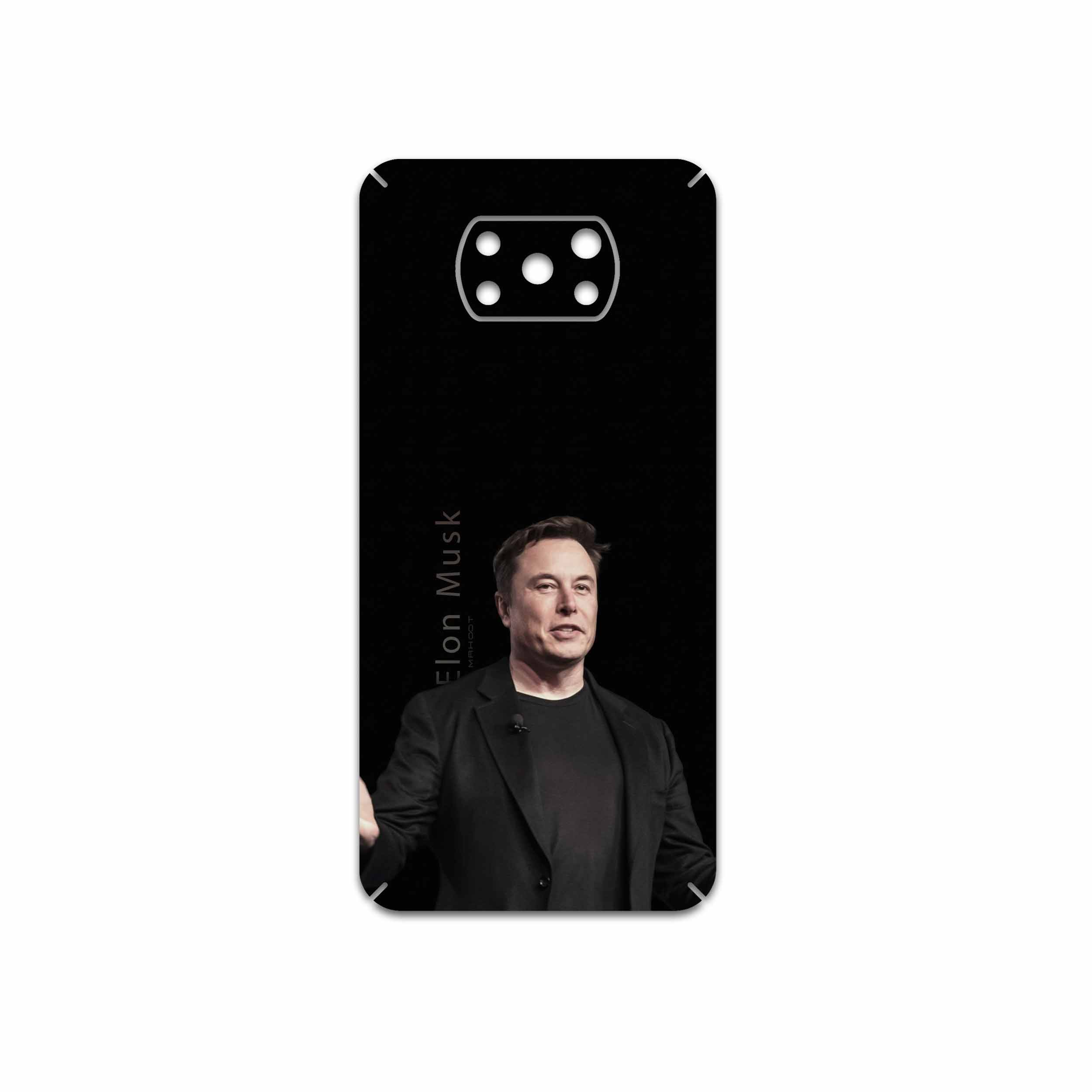 برچسب پوششی ماهوت مدل Elon-Musk مناسب برای گوشی موبایل شیائومی Poco X3 Pro