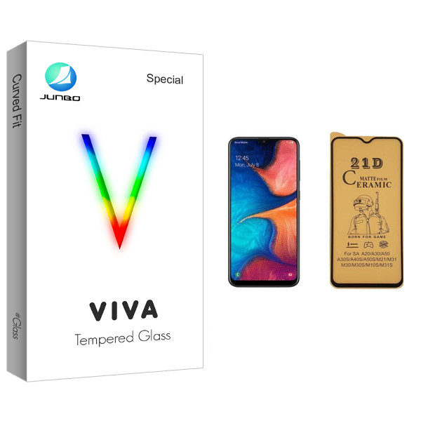 محافظ صفحه نمایش سرامیکی جانبو مدل Viva Glass مناسب برای گوشی موبایل سامسونگ Galaxy A20 | کالا برتری