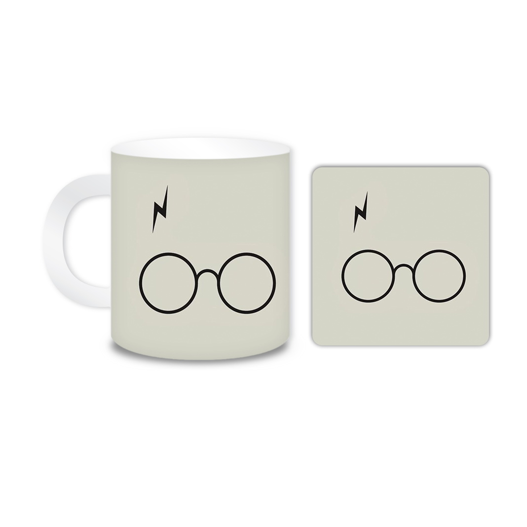 ماگ مدل عینک کد 603 به همراه زیر لیوانی