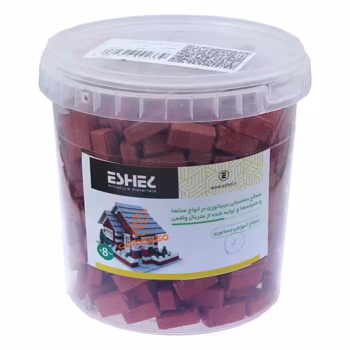 قیمت و خرید  ماکت آجر فشاری قرمز مینیاتوری 400 عددی اشل ESHEL