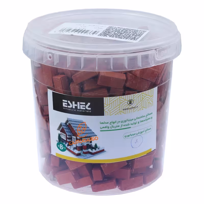 قیمت و خرید  ماکت آجر فشاری قرمز مینیاتوری 400 عددی اشل ESHEL