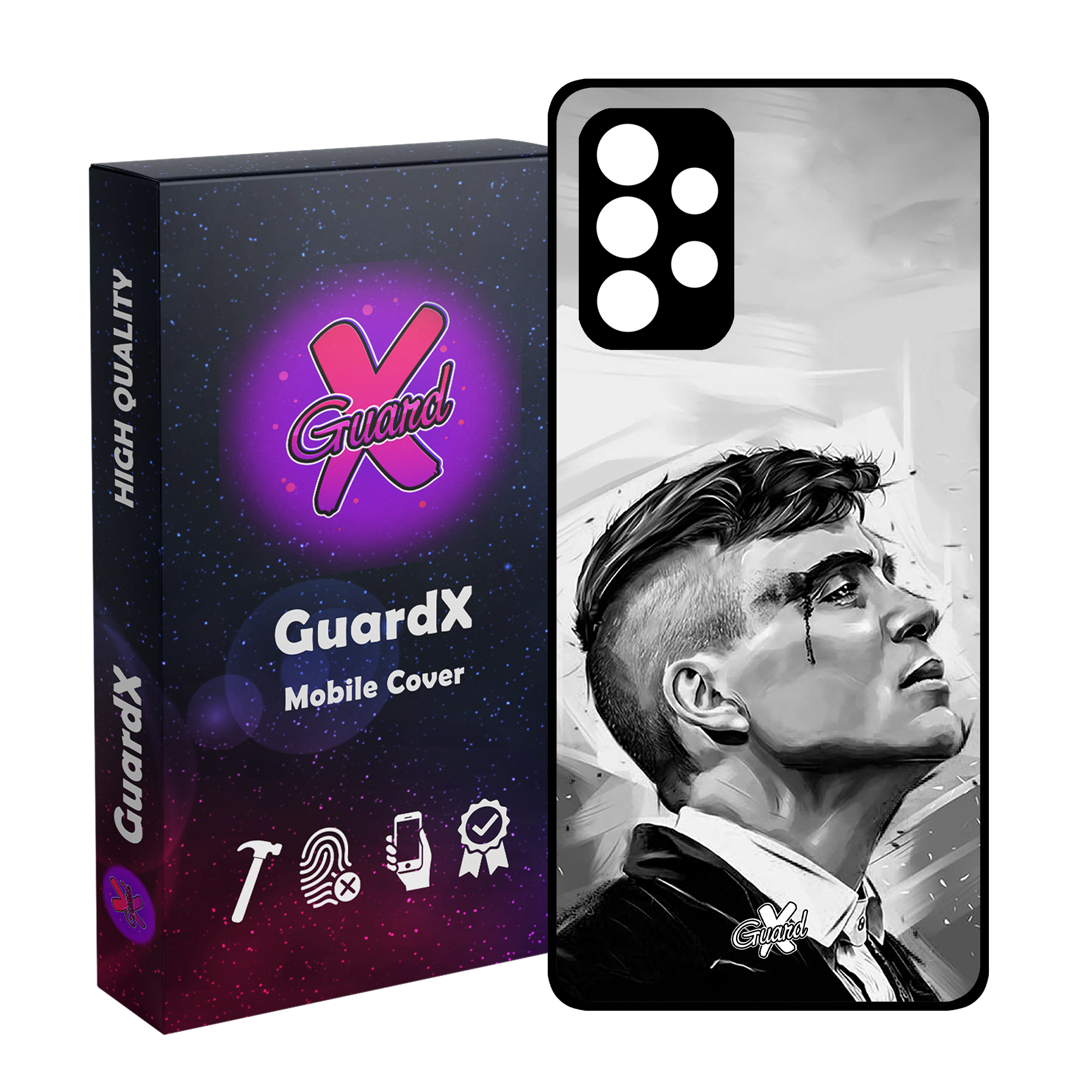 کاور گارد ایکس طرح Peaky Blinders مدل Glass10132 مناسب برای گوشی موبایل سامسونگ Galaxy A32 5G