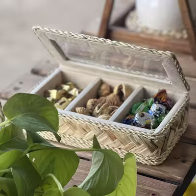 جعبه چای کیسه ای مدل سنتی سه خانه