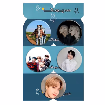 پیکسل پرمانه طرح straykids کد pmg5.9102 مجموعه 5 عددی