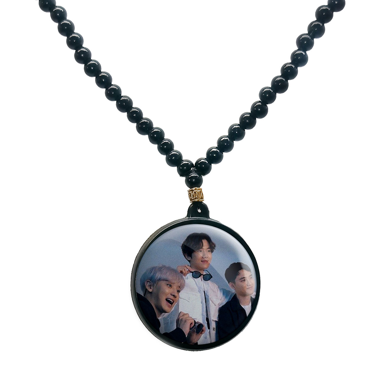 گردنبند پرمانه طرح exo کد pmd.13820 مدل دو طرفه