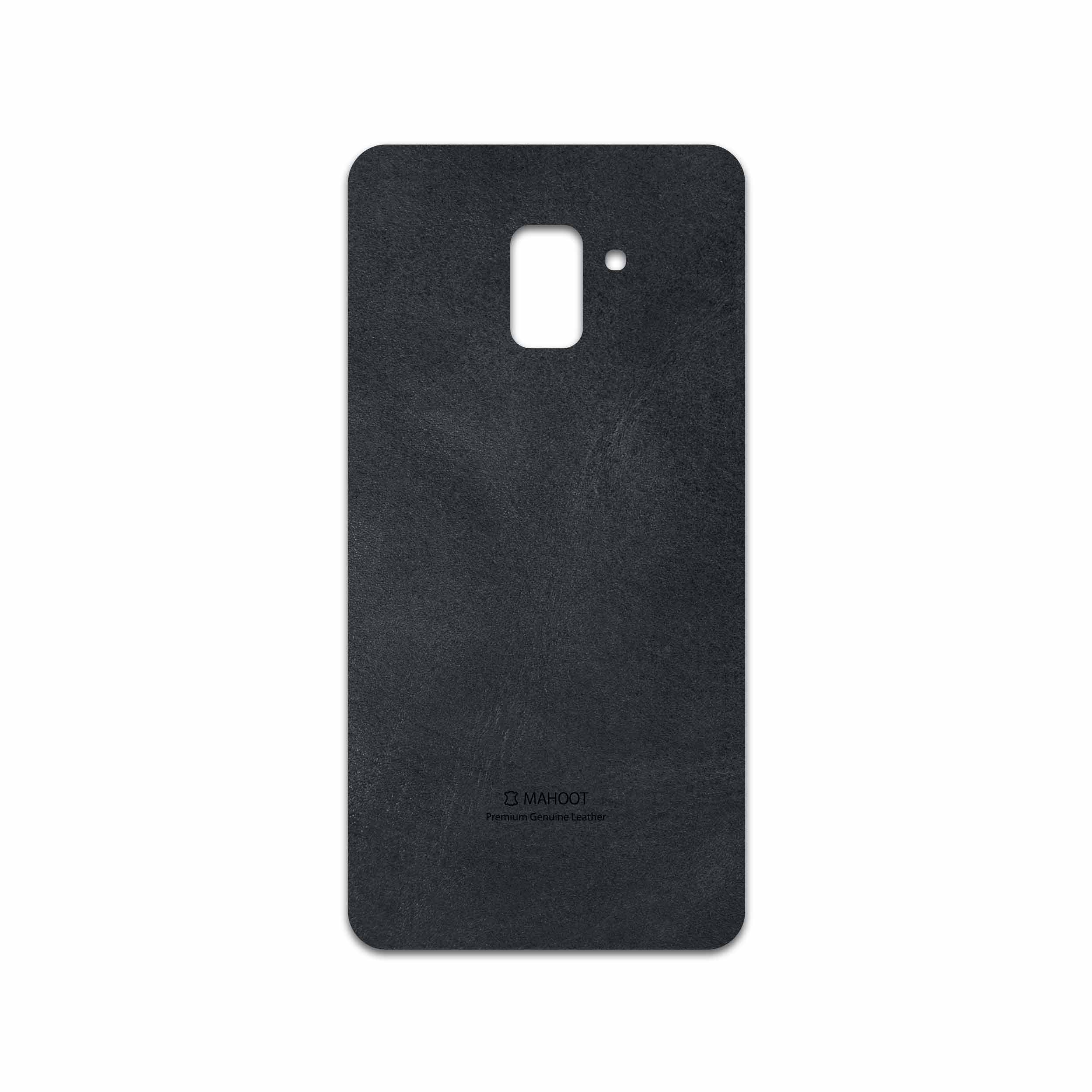 برچسب پوششی ماهوت مدل Graphite Buffalo Leather مناسب برای گوشی موبایل سامسونگ Galaxy A8 Plus 2018