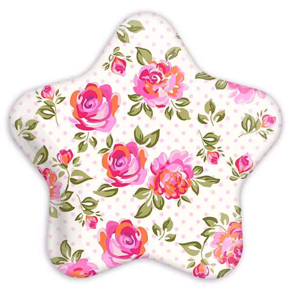 پیکسل خندالو طرح گل گلی مدل ستاره ای کد 2212