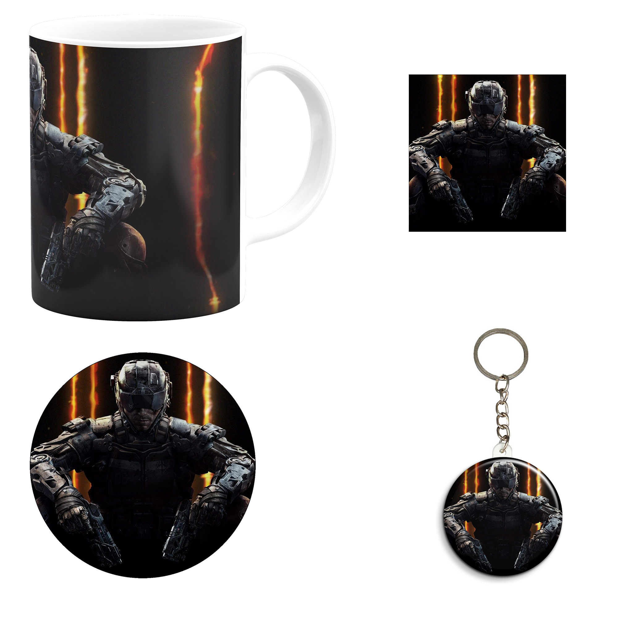 ست هدیه ماگ مدل بازی کال اف دیوتی طرح call of duty کد M2