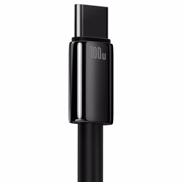کابل تبدیل USB به USB-C باسئوس مدل Tungsten Gold 100W طول 1 متر