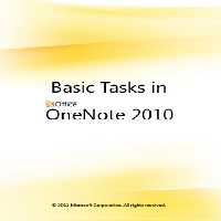 خرید و دانلود نسخه کامل کتاب Microsoft Corp. Basic Tasks in OneNote 2010