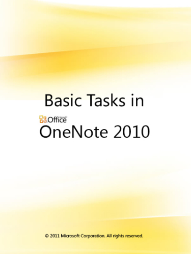 خرید و دانلود نسخه کامل کتاب Microsoft Corp. Basic Tasks in OneNote 2010