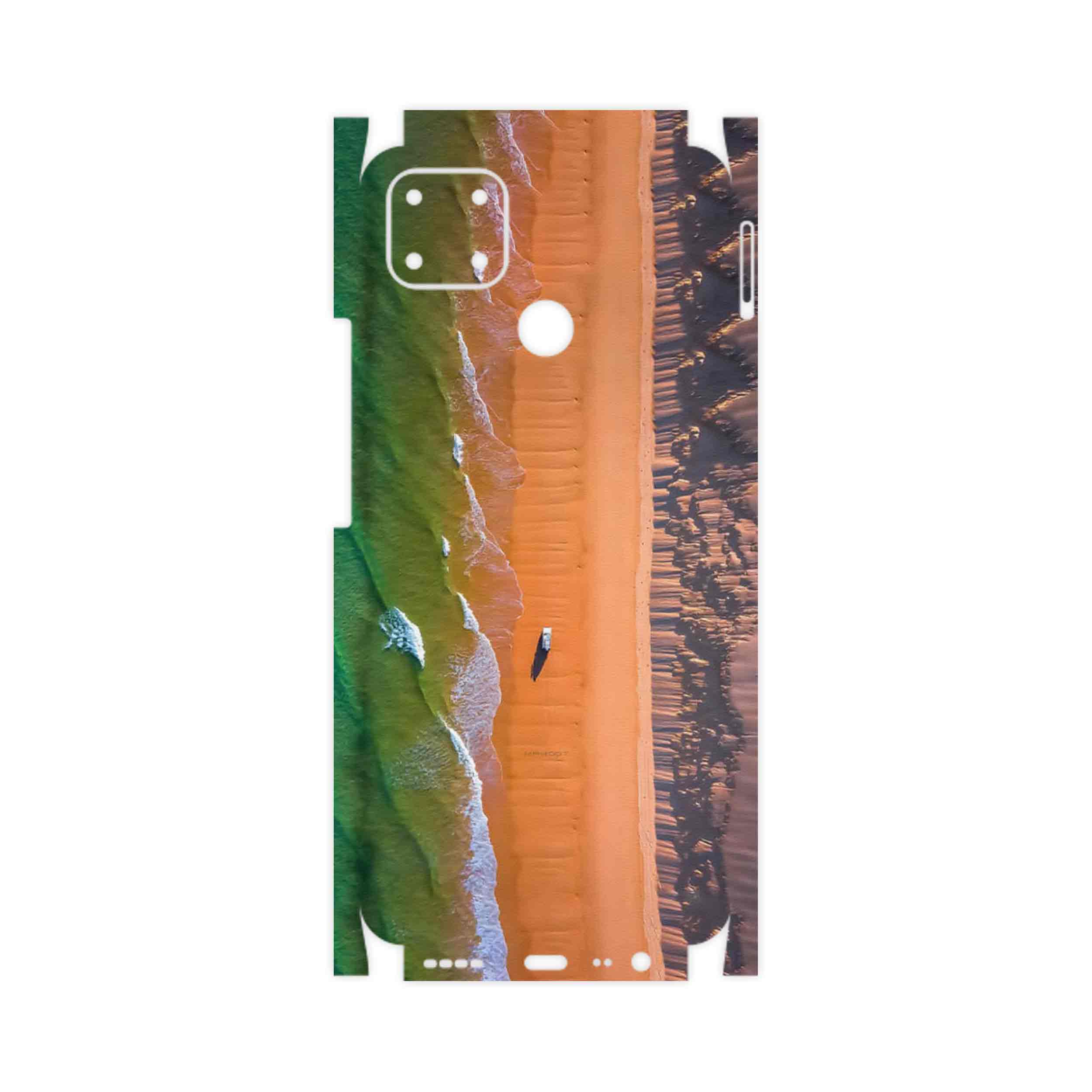 برچسب پوششی ماهوت مدل Beach and Green Sea-FullSkin مناسب برای گوشی موبایل ریلمی C25s
