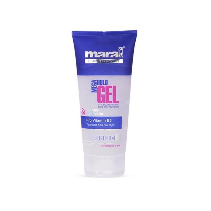 ژل مو تیوپی حالت دهنده خیلی قوی Mega Hold مارال 200 میل