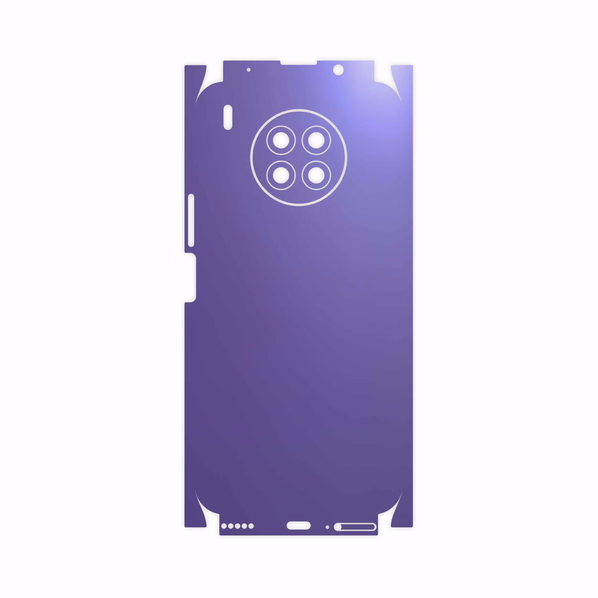 برچسب پوششی ماهوت مدل Matte-BlueBerry-FullSkin مناسب برای گوشی موبایل آنر 50 Lite