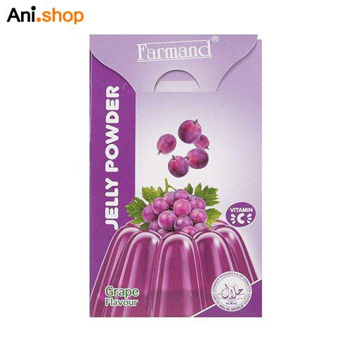 پودر ژله انگور فرمند مقدار 100گرم کد100