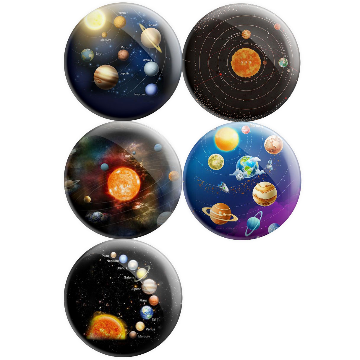 پیکسل پرمانه طرح منظومه شمسی کد pmg5.12383 مجموعه 5 عددی