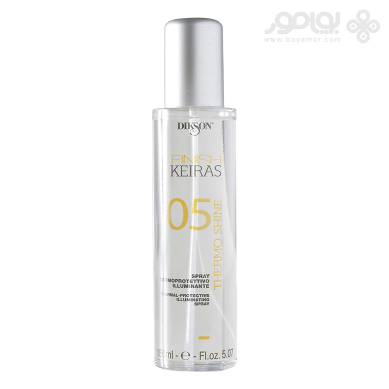 اسپری محافظ حرارت دیکسون کیراس مدل THERMO SHINE حجم 150 میل