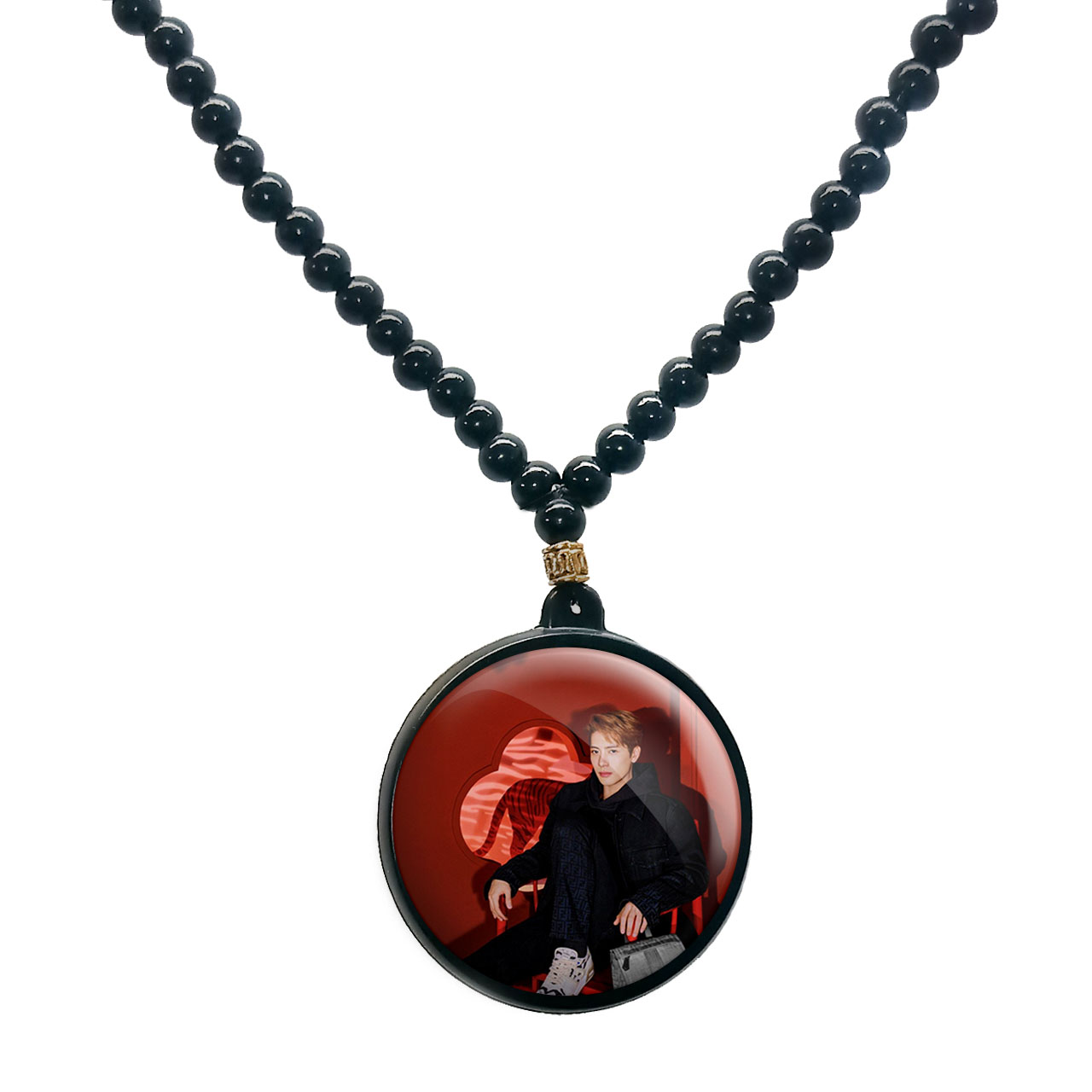 گردنبند پرمانه طرح GOT7 کد pmd.19199 مدل دو طرفه