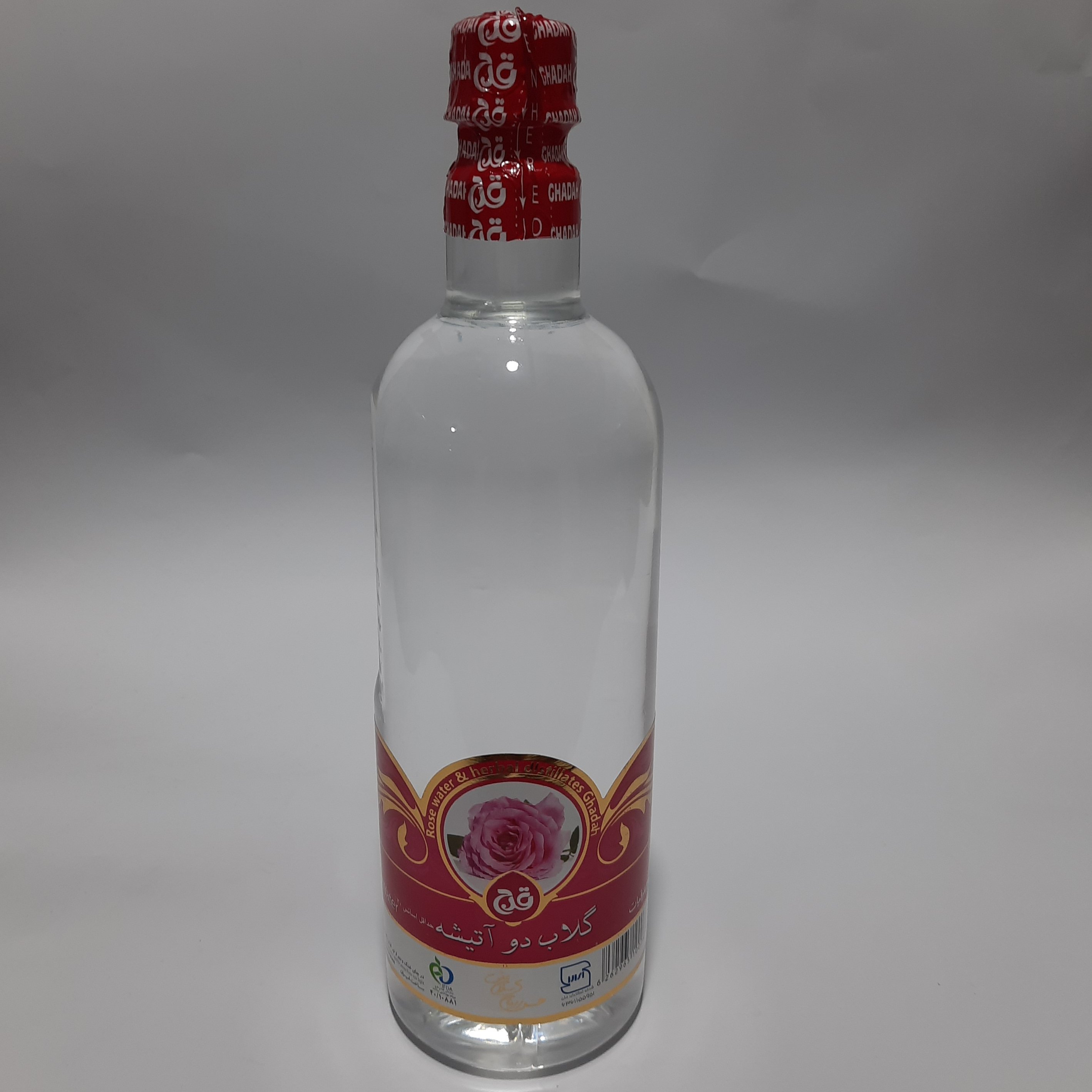 گلاب دو آتیشه قدح کاشان نیم لیتری 6 عددی