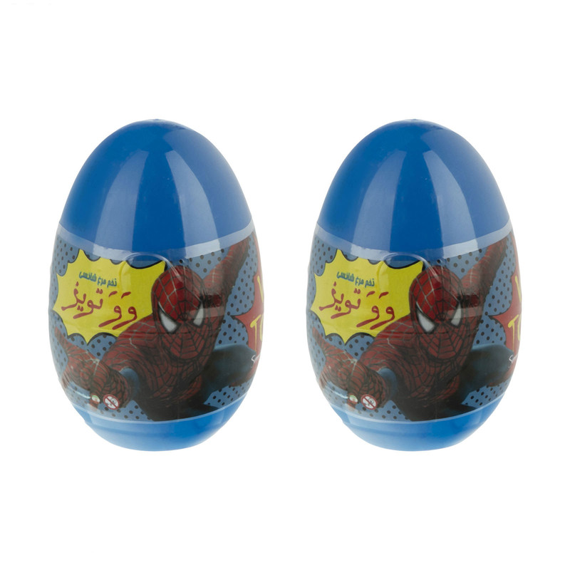اسباب بازی شانسی وو تویز طرح تخم مرغی مدل Twin Spiderman مجموعه 2 عددی