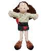 عروسک طرح دختر مدل Rag Doll کد 676 ارتفاع 37 سانتی متر