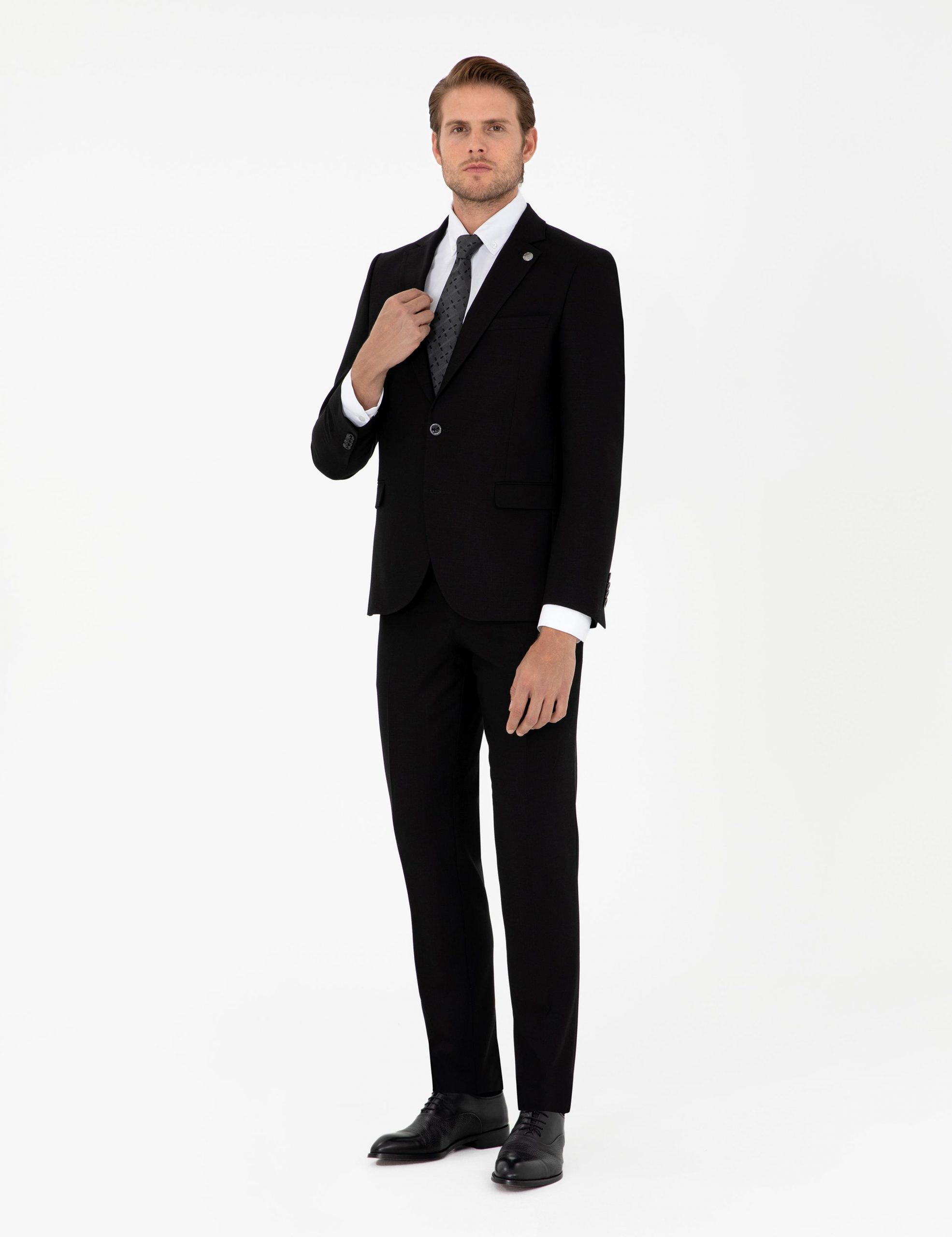 کت و شلوار مردانه مشکی پیرکاردین - فروشگاه لباس شهرمون