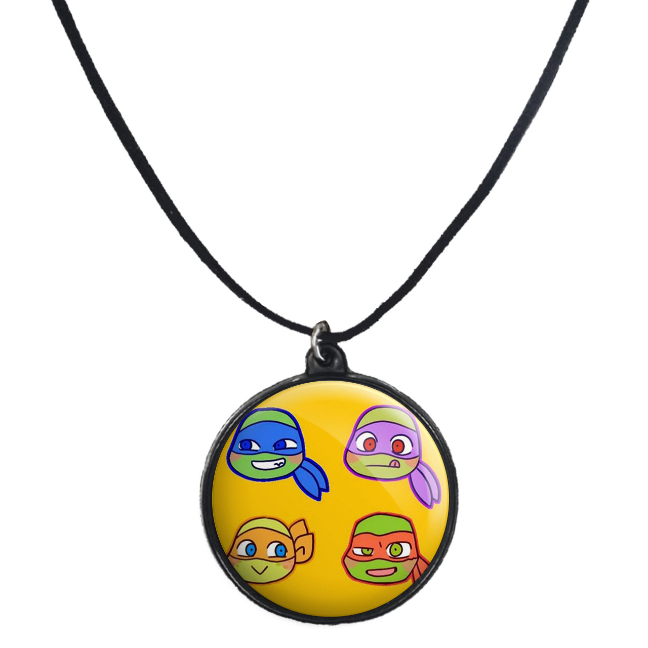 گردنبند پرمانه طرح لاکپشت‌های نینجا کد pmb.9888 مدل دو طرفه