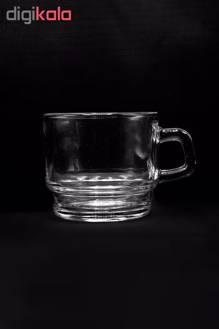 نیم لیوان بلور کاوه مدل سپیدار کد 9007 بسته 6 عددی