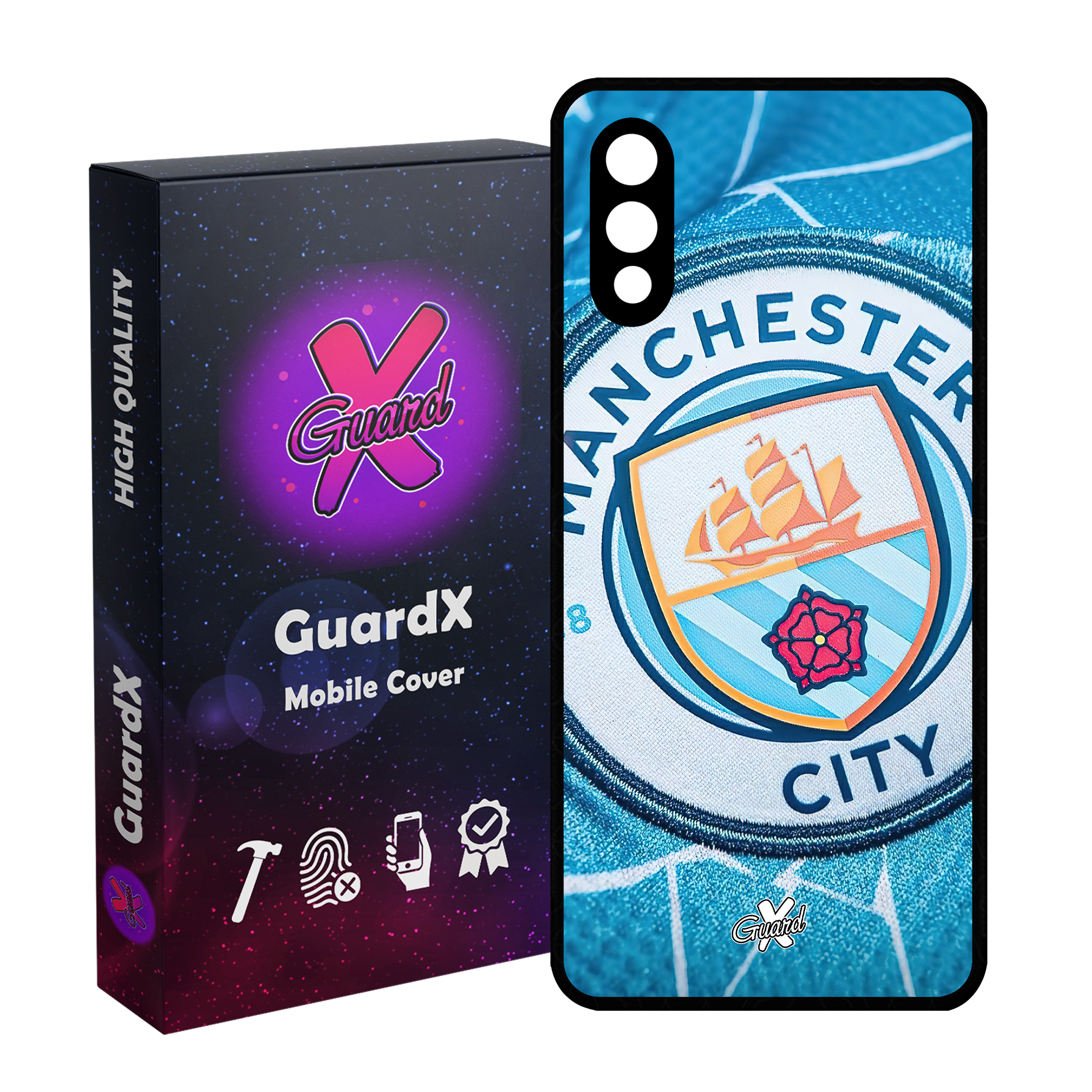 کاور گارد ایکس طرح منچستر سیتی مدل 10450 مناسب برای گوشی موبایل سامسونگ Galaxy A02 / M02