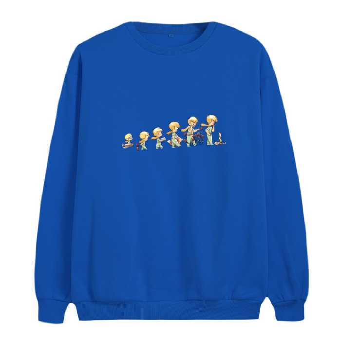 سویشرت زنانه مدل شازده کوچولو تکامل رنگ آبی