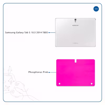 برچسب پوششی ماهوت مدل Phosphorus-Pink مناسب برای تبلت سامسونگ Galaxy Tab S 10.5 2014 T805
