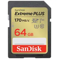 کارت حافظه SDXC سن دیسک مدل Extreme کلاس 10 استاندارد UHS-I U3 سرعت 170MBps ظرفیت 64 گیگابایت